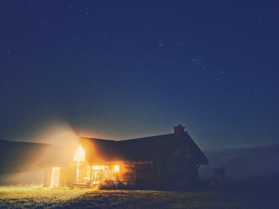 Polanka Beskid Niski Cute Cabin With Spectacular Views Hanczowa Exteriér fotografie