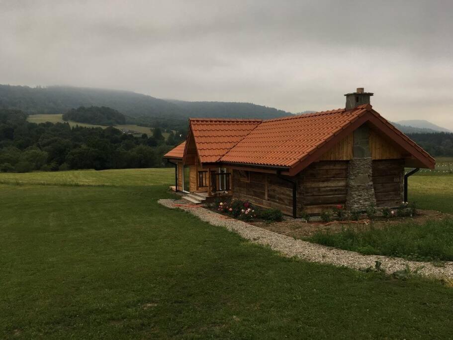 Polanka Beskid Niski Cute Cabin With Spectacular Views Hanczowa Exteriér fotografie
