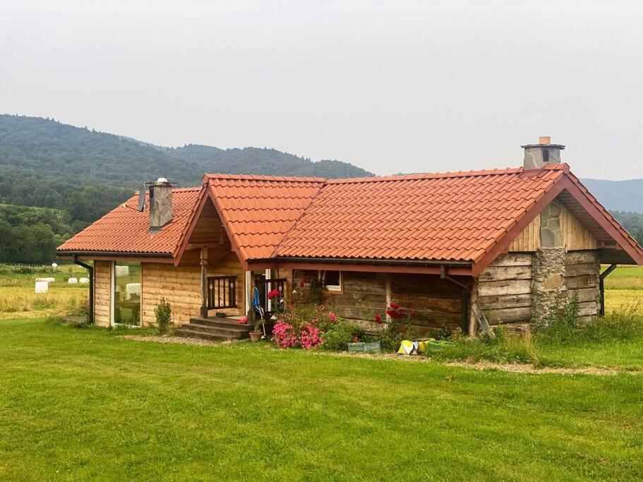 Polanka Beskid Niski Cute Cabin With Spectacular Views Hanczowa Exteriér fotografie