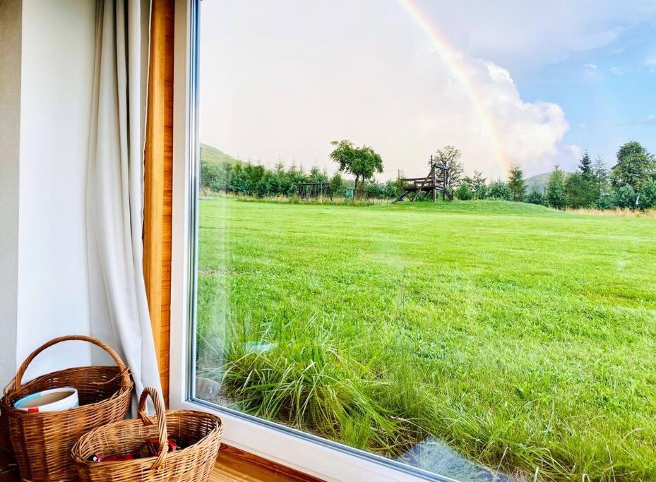 Polanka Beskid Niski Cute Cabin With Spectacular Views Hanczowa Exteriér fotografie